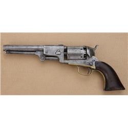 Colt Third Model U.S. Dragoon percussion  revolver, cut for shoulder stock, .44 cal.,  7-1/2” barrel
