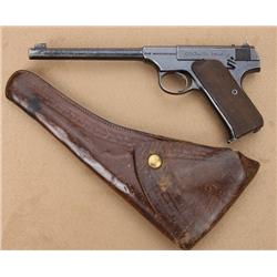 Colt Woodsman .22 caliber semi-automatic  pistol, blued finish, checkered wood grips,   serial #8509