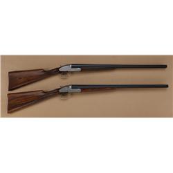 Exceptional pair of Bernadelli 12ga side by  side shotguns with Holland and Holland style  hand-deta