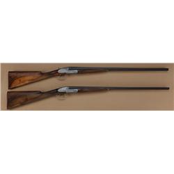 Pair of Femars A&S double-barrel full  sidelock in 28 and 410ga. 27-1/2” barrels,  single trigger, a