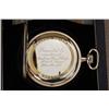 Image 2 : Inscribed 14 kt. Gold Howard pocket watch  contained in a factory Howard rosewood case  in overall e