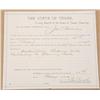 Image 2 : Original State of Texas arrest warrant from  El Paso County dated May 13, 1895, for  defendant Jim B