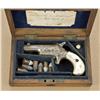 Image 3 : Colt #3 .41 caliber rimfire derringer, finely  period scroll engraved in Nimschke style,  silver pla
