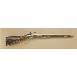 Early and high quality German flintlock  Jaeger rifle signed “M. Gerlach” on lock, and  “A. Franckfu