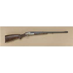 High grade Merkel double-rifle in .222  Remington caliber, blue and satin grey  finish, finely scrol