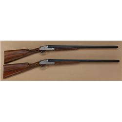 Exceptional pair of Bernadelli 12ga side by  side shotguns with Holland and Holland style  hand-deta