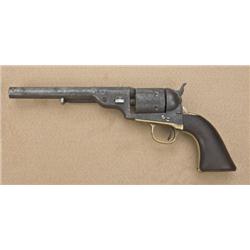 Colt 1871-1872 Open Top Model revolver, .44RF  cal., 7-1/4” barrel, brass Navy sized  trigger guard