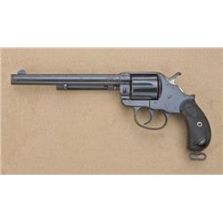 Colt Model 1878 DA revolver, .45 Colt cal.,  7-1/2” barrel, blue finish, checkered black  hard rubbe