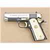 Image 1 : Colt Ultimate Officer’s II compact semi-auto  pistol, .45 cal., 3-3/4” barrel, nickel  finish to sli