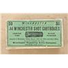 Image 1 : Box of 50 .44 Winchester black powder Shot  Cartridges by Winchester with green label  “Adapted to W