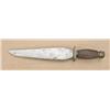 Image 2 : Chinese Bowie knife, approx. 12-7/8” overall,  8-3/4” stylized blade, 5/16” thick. No  markings and 