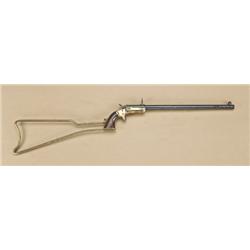 Stevens tip-up pocket rifle, .22 caliber, 14”  barrel, reblued finish, hand-made  reproduction brass