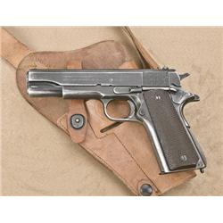 Colt model 1911A1, U.S. military issue,  .45ACP caliber, semi-automatic pistol, serial  #1738576. Th
