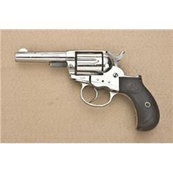 Colt Model 1877 DA “Thunderer” revolver, .41  cal., 3-1/2” ejectorless barrel, nickel  finish, check