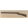 Image 1 : Winchester Model 1873 lever action rifle, .44  WCF cal., 24” octagon barrel, blue finish,  plain woo