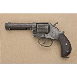 Colt Model 1878 DA revolver, .38 W.C.F. cal.,  4-3/4” barrel, blue finish, checkered  Rampant Colt h