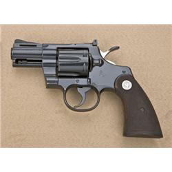 Colt Python Model DA revolver, .357 Magnum  cal., 2-1/2” barrel, black finish, checkered  Colt medal