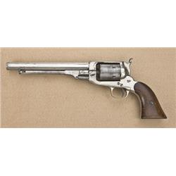 Whitney Navy Conversion revolver, .36 cal.,  7-3/4” octagon barrel, nickel finish, wood  grips, #250