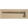 Image 1 : Trade axe with shaft made from table leg with  brass tacks, circa mid to late 19th century,  type ca