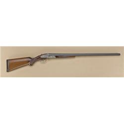 LC Smith double-barrel side by side shotgun,  20ga, field grade, 28” barrels, raised milled  non-ven