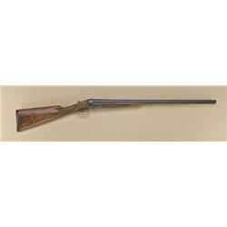 Merkel 12ga side by side shotgun, standard  grade, 28” barrels, double triggers, auto  ejectors, Eng