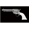 Image 1 : Custom engraved Colt third generation Colt  SAA revolver, 44-40 cal., 5-1/2" barrel,  nickel finish 
