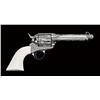 Image 2 : Custom engraved Colt third generation Colt  SAA revolver, 44-40 cal., 5-1/2" barrel,  nickel finish 