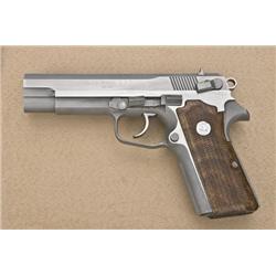 Rare experimental Colt model SSP, .45 ACP  caliber, semi-automatic pistol , stainless  steel constru