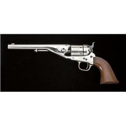 Colt model 1861 Navy Richards-Mason  Conversion to .38 rimfire caliber. Original  nickel finish, var