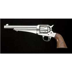 Remington model 1875 single action revolver,  .44-40 caliber, 7-1/2” barrel, nickel plated,  varnish