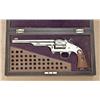Image 1 : Superb early Merwin & Hulbert .44 M&H caliber  single-action revolver, nickel plated,  pearl-inlaid 