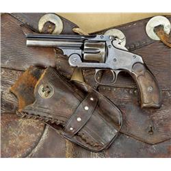 Smith & Wesson New Model #3 revolver, .44  caliber, blue finish, checkered wood grips,  barrel perio