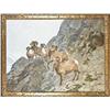 Image 1 : Original oil painting of rams by Carl Rungius  (1869-1959), approx. 30”h by 40”w (artwork  only), in