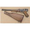 Image 1 : Interesting 9mm Luger Carbine by DWM, 1920  style, serial #6512. Showing 12” barrel,  detachable sho