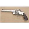 Image 1 : Smith & Wesson New Model No. 3 Target,  Single-Action .38-44 caliber revolver. Nickel  plated, hard 
