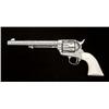 Image 1 : Colt Single Action Army revolver, .44-40  caliber, 7-1/2” etched barrel, nickel plated,  one-piece i