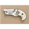 Image 1 : Hopkins and Allen Vest Pocket single shot  derringer, .22 cal., 1-3/4” barrel, engraved  frame and t