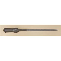 Gauntlet sword or Pata from India, with fancy  etched and engraved hand-portion, thin steel  broadsw