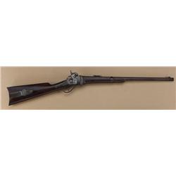 Sharps New Model .52 caliber breech-loading  carbine with iron patch-box mounting. Serial  #81726. T