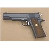 Image 1 : Desirable Colt National Match semi-auto  pistol, .45 cal., 5” barrel, black finish,  checkered Colt 