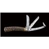 Image 1 : Large and unusual three-bladed knife in a  pruning pattern, marked “Fouracres” on the  ricasso and “