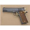 Image 1 : Colt National Match semi-auto pistol, .45  cal., 5” barrel marked “Colt .45 Auto N.M.”;  polished bl
