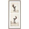 Image 1 : Two hand-pulled etchings as a pair of skunk  spraying, by noted artist Michael Coleman,  with presen