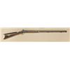 Image 1 : Interesting half-stock percussion plains  rifle with barrel associated from early  Kentucky rifle, s