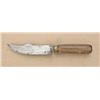 Image 2 : Small belt knife by Hayes Brothers. Approx.  9” overall with 4-3/4” blade. Very thin and  unusual sh