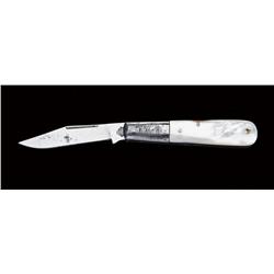 Pocket knife by George Wostenholm (IXL).  Approx. 3-3/8” overall (closed) with a 2-3/4”  single clip
