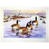 Image 8 : Lot of 10 prints consisting of: A) "Blind at  Walker's Pond" by R.J. McDonald, signed and  numbered 