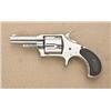 Image 1 : Remington No. 4 spur trigger revolver, .38  cal., 2-1/2” round barrel, nickel finish,  checkered har