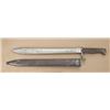 Image 1 : German WWI era butcher knife style bayonet  with saw-back blade marked “J.H. Becker  Solingen with o