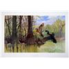 Image 1 : Lot of 10 prints consisting of: A) "Blind at  Walker's Pond" by R.J. McDonald. Image size  approx 26